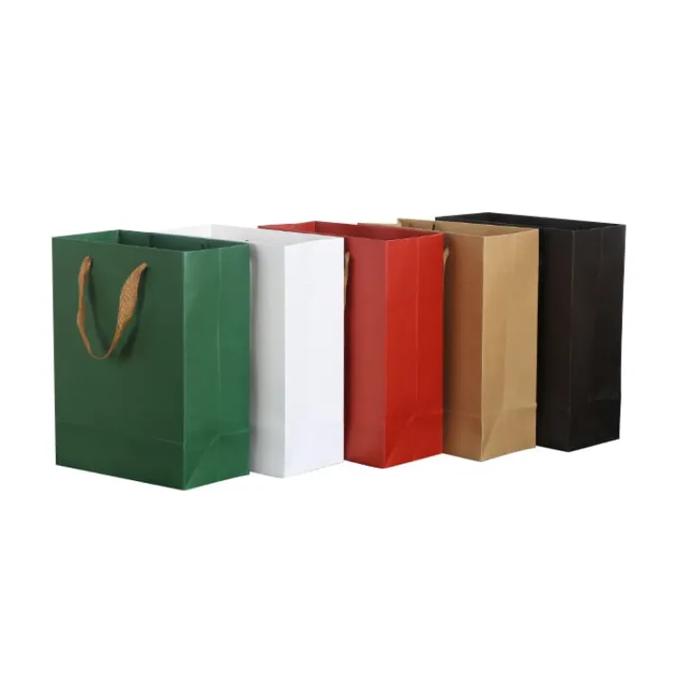 Picture of Medium Crosswise Paper Bag with Fabric Flat Handle(270 x 200 x 80mm)