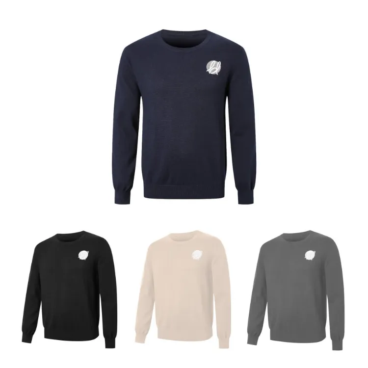 Picture of Unisex 100% Cotton Round Collar Sweater