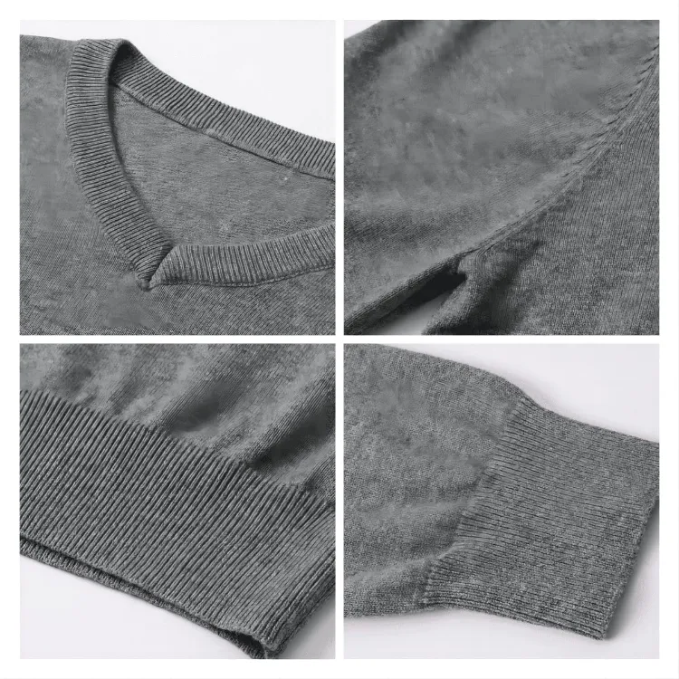 Picture of Unisex 100% Cotton Round Collar Sweater
