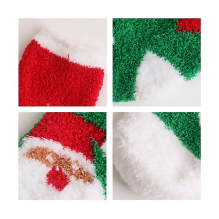 Picture of Crew Custom Pattern Coral Fleece Socks