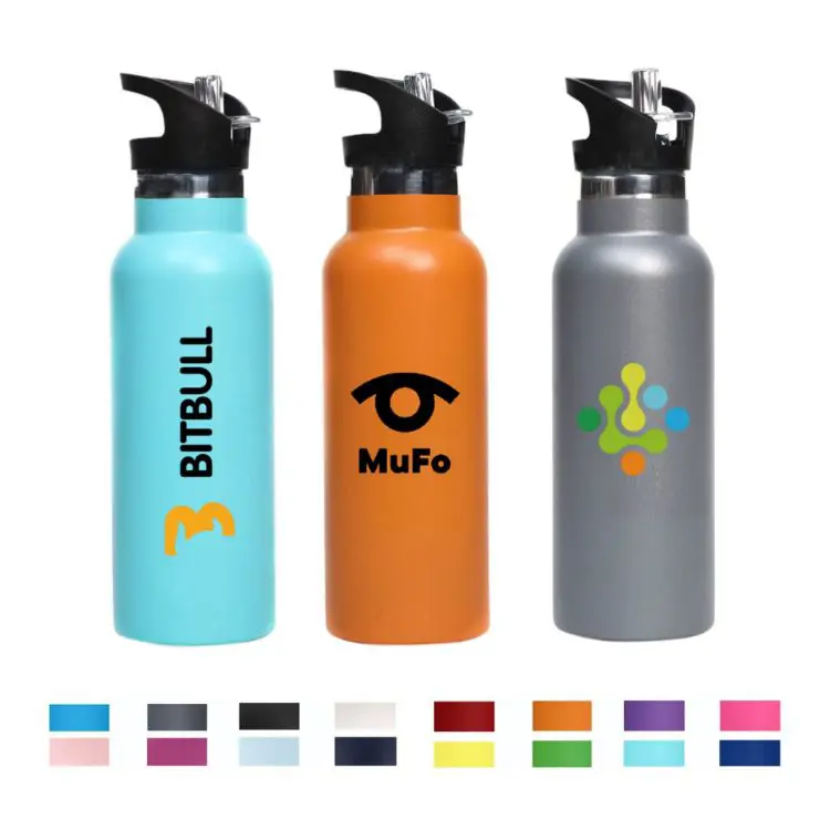 Picture of 500ml Double Wall Vacuum Bottle with Flip Valve Lid