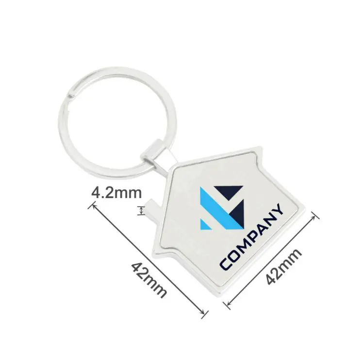 Picture of House Metal Keyring
