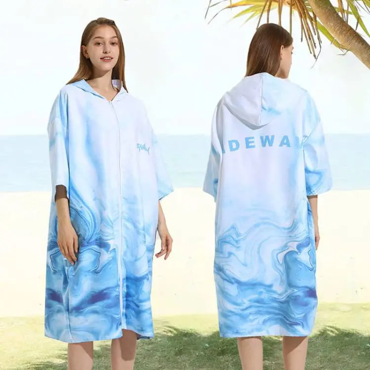 Picture of 100% Microfibre Sublimation Hooded Change Towel with Zip