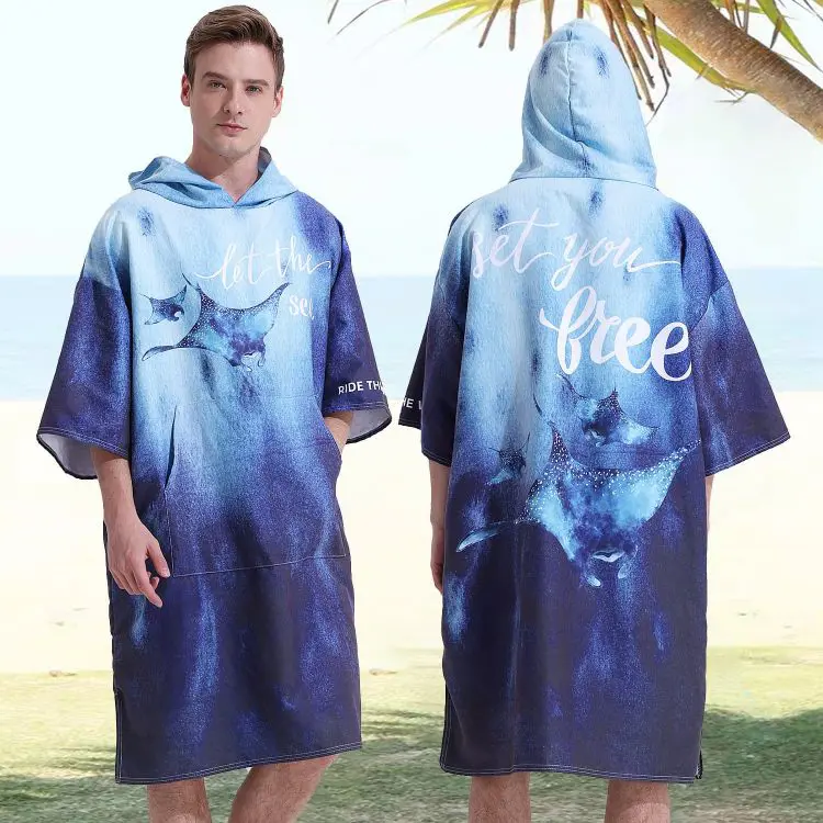 Picture of 100% Microfibre Sublimation Hooded Change Towel