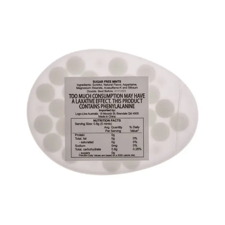 Picture of Egg Shape Sugar Free Breath Mints