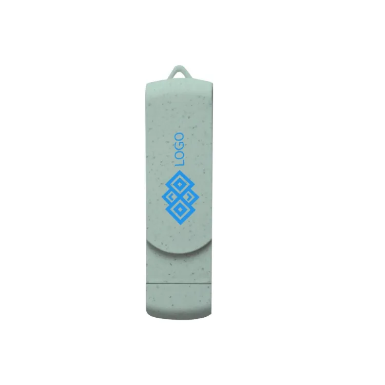 Picture of Rotate Wheat Straw Type C Flash Drive