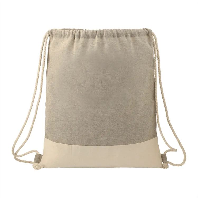 Picture of Split Recycled Cotton Drawstring Bag