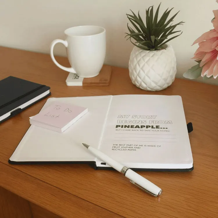 Picture of Pineapple Leather Bound JournalBook