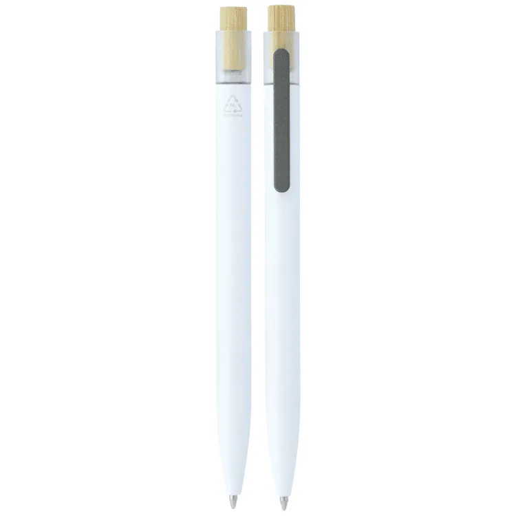 Picture of Recycled Aluminium Pen w/ Bamboo Clicker