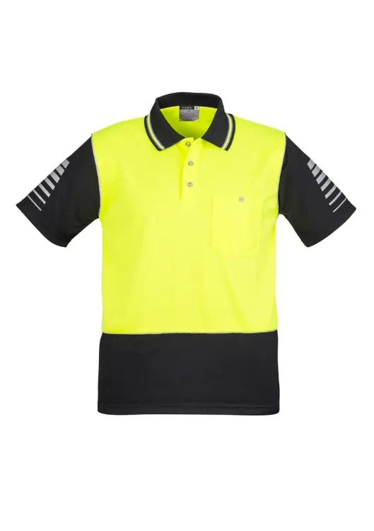 Picture of Mens Hi Vis Zone Short Sleeve Polo