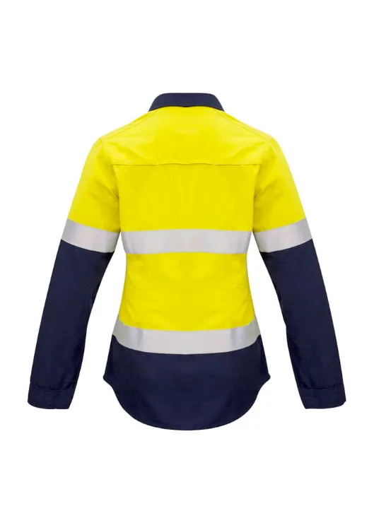 Picture of Womens FR Closed Front Hooped Taped Spliced Shirt