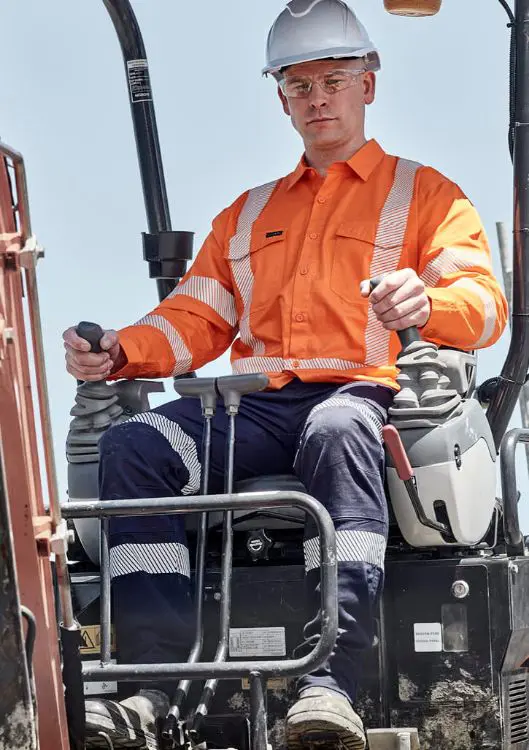 Picture of Mens Hi Vis X Back Shirt - Segmented Tape