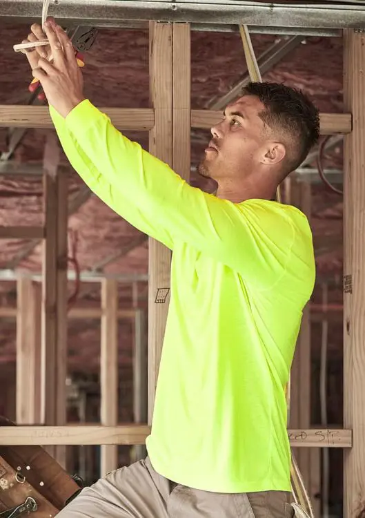 Picture of Mens Hi Vis Long Sleeve Tee
