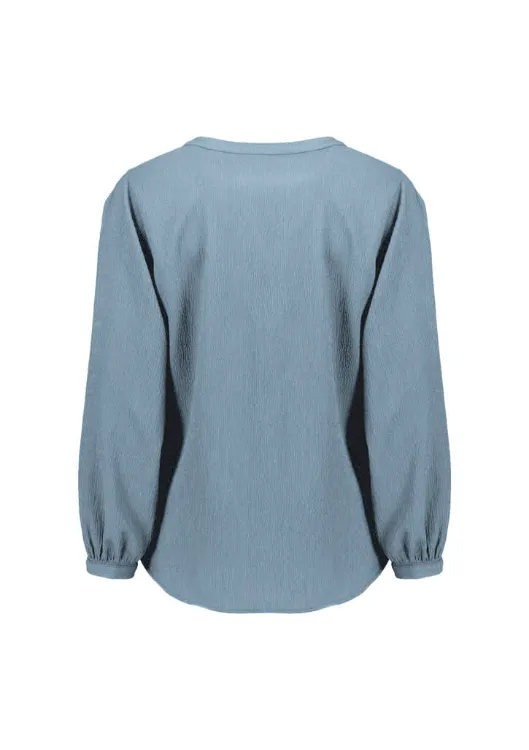 Picture of Womens Ruche Long Sleeve Blouse