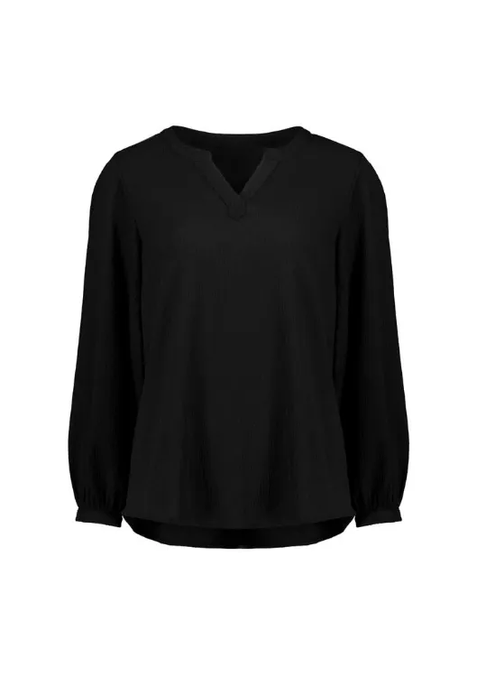 Picture of Womens Ruche Long Sleeve Blouse