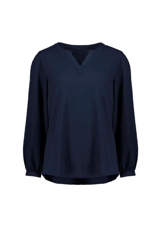 Picture of Womens Ruche Long Sleeve Blouse