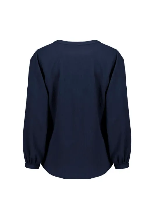 Picture of Womens Ruche Long Sleeve Blouse