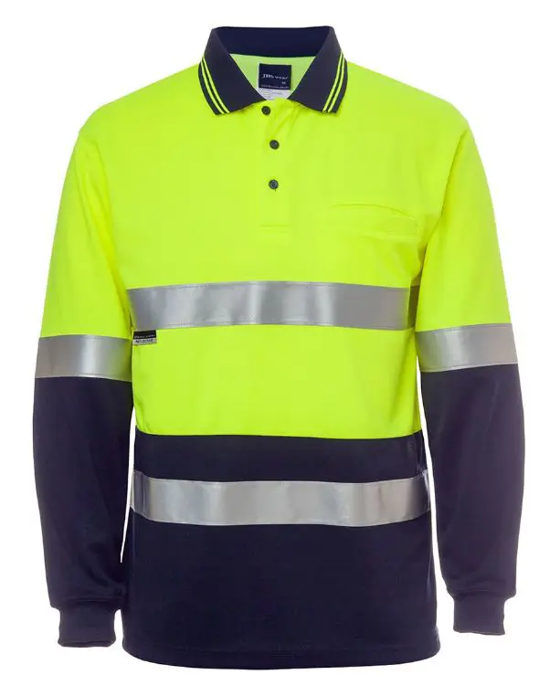 Picture of JB's Hv L/S (D+N) Cotton Back Polo
