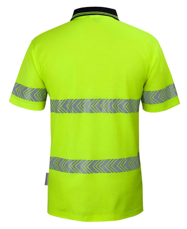 Picture of JB's Hv S/S D+N C/Back Segmented Tape Polo Lime/Navy