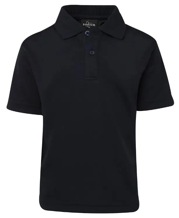 Picture of Podium Kids S/S Poly Polo White