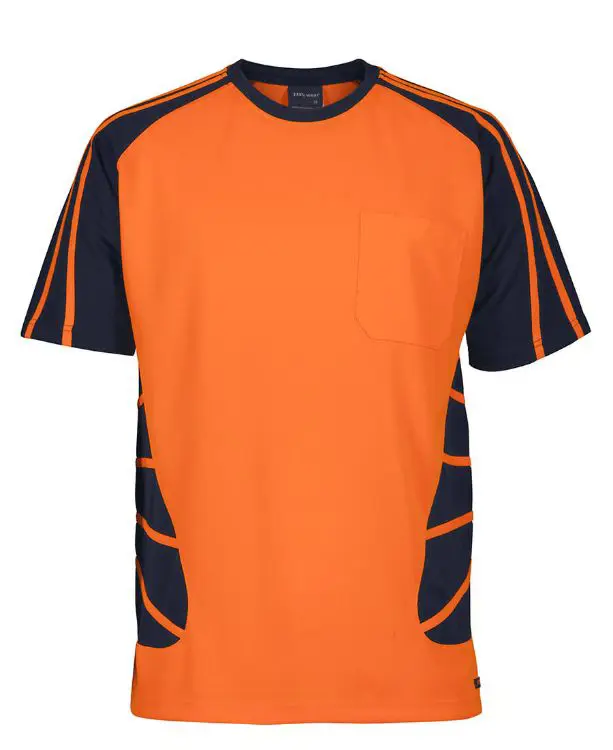 Picture of JB's Hv Spider Tee Orange/Navy