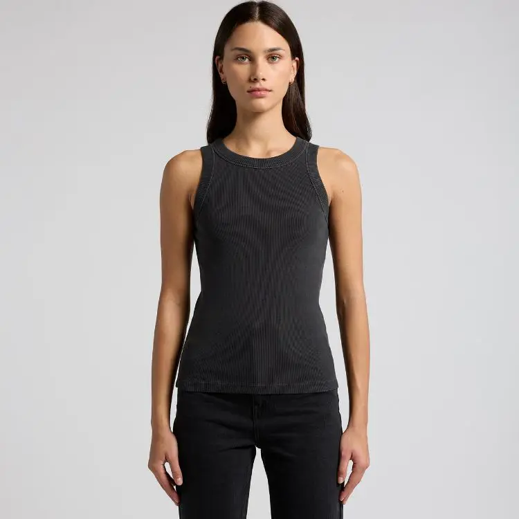 Picture of Wo's Faded Organic Rib Tank