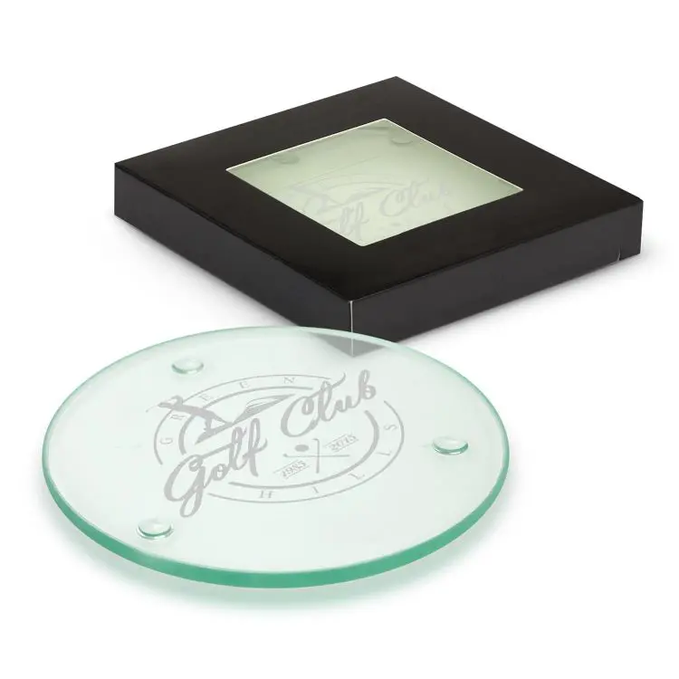 Picture of Venice Glass Coaster - Set of 2 - Round