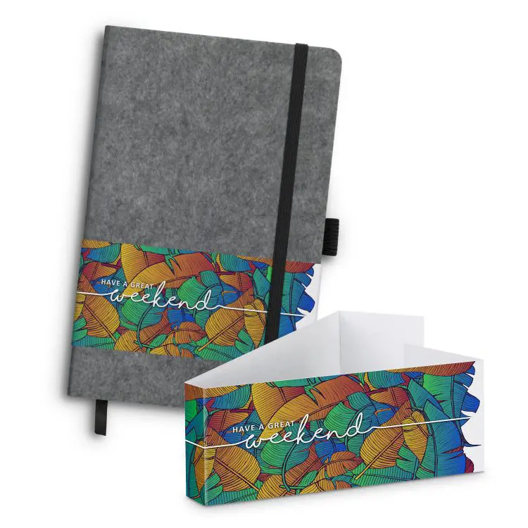Picture of RPET Felt Hard Cover Notebook