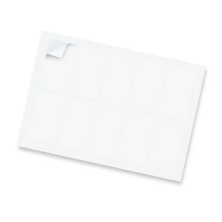 Picture of Sticker Sheet 88 x 50mm Rectangle - Gloss