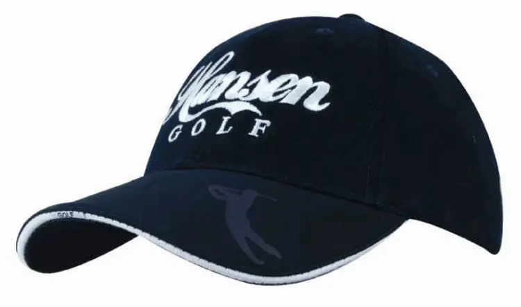 Picture of Brushed Heavy Cotton Cap with Embossed Pu Peak