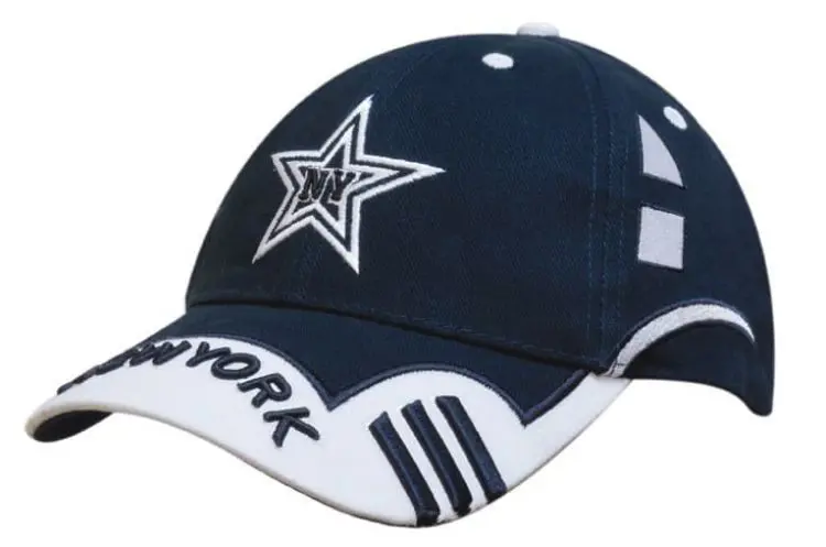 Picture of Brushed Heavy Cotton Cap with Peak Indent and Embroidery to Side Panels