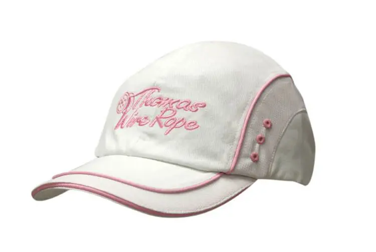 Picture of Brushed Heavy Cotton Cap with Sandwich Trim, Mesh Inserts, Crown/Peak Piping