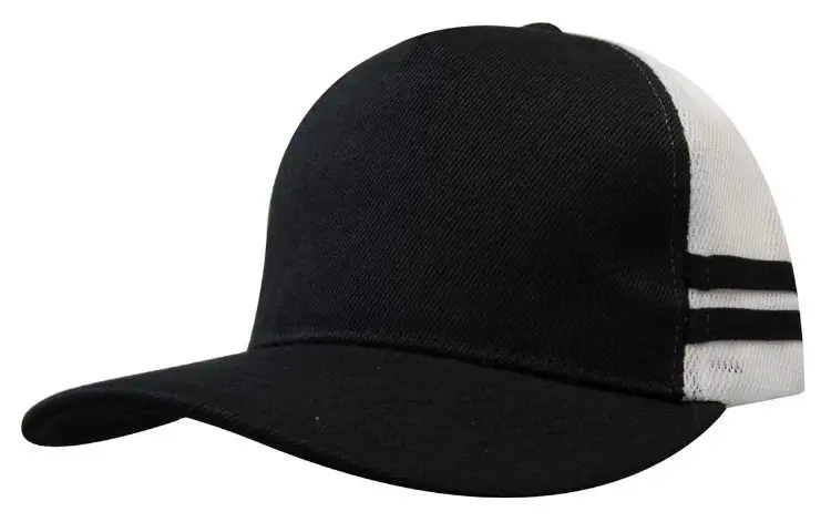 Picture of American Premium Twill/Mesh Deep Fit Trucker Cap with Stripes