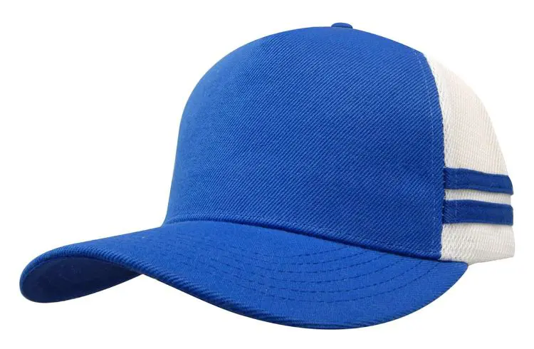Picture of American Premium Twill/Mesh Deep Fit Trucker Cap with Stripes